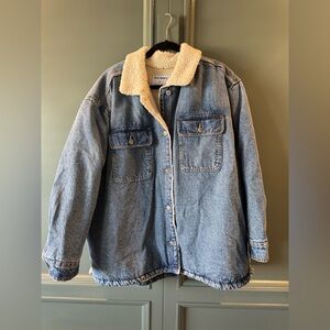 Old Navy Sherpa-Lined Blue Jean Jacket